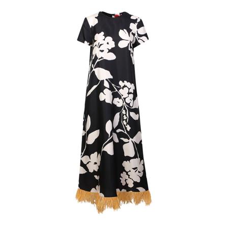 La DoubleJ, Midi Dresses Zwart, Dames, Maat:M