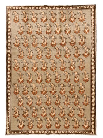 Oriental Qashqai Fine Rug 205X288 Brown/Orange Wool, Persia