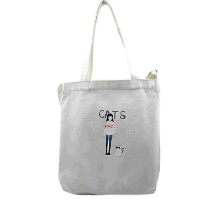 Canvas Bag Shoulder Strap - Cat