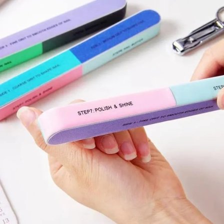 Neglefil med 6 slibefunktioner, perfekte negle på en nem måde multi-farve