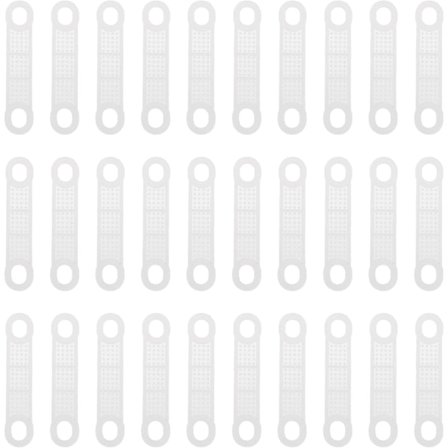 100 stk. skridsikker selvklæbende tape bøjle silikone greb tape transparent bøjle håndtag strimler skabstilbehør til hjem soveværelse (10,5*2cm)