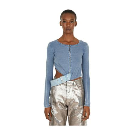 Diesel, Long Sleeve Tops Niebieski, Kobieta, Rozmiar: L