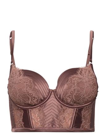 Erika C&S Pp Ll Lingerie Bras & Tops Plunge Bras Ruskea Hunkemöller