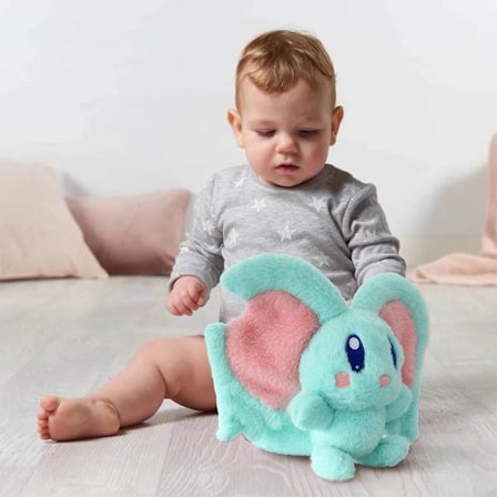 Elfilin Kirby Plussj Kirby Og Det Glemte Land Elflin Plussjdyr Leke Eventyr Myk Plussj Blå 25cm