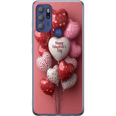 Yhteensopiva Puhelinkuori Motorola Motorola Moto G60S Ystävänpäivän ilmapallot