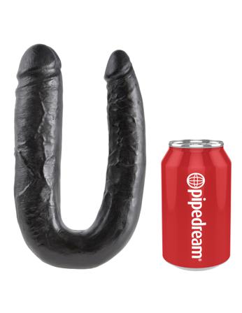 Sexleksak För Parlekar - Sexig U-shaped Large Double Trouble - Black - Upptäck sexleksaker hos vuxen.se - Dildos, vibratorer, kulor, piskor, stapons &