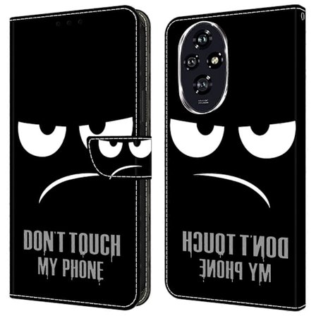 For Honor 200 5G Lompakkokotelo Magneettilukolla 3D-kuvioitu Nahkainen Puhelinkotelo