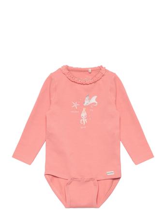 Body Ls Bodies Long-sleeved Korall Minymo*Betinget Tilbud