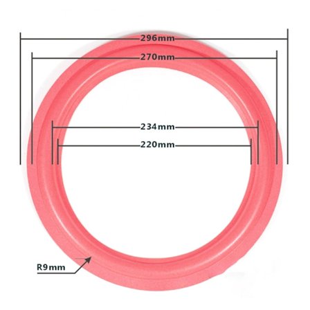 Speaker Foam Surround Kaiuttimen reunat Subwoofer Surround renkaat selkeään ääneen