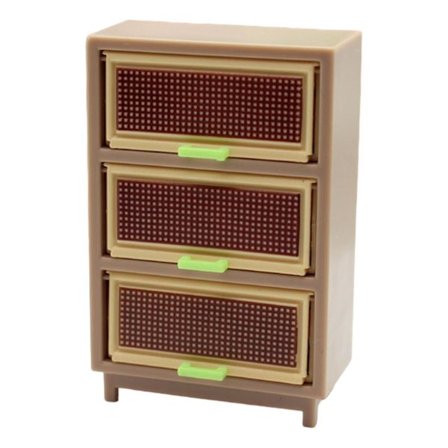 Dockskåpslåda i skala 1:12 Mini byrå för balkong Hall Dockskåp