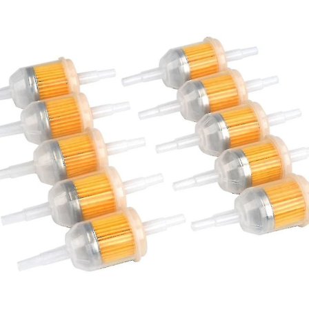 10 stk Universal Drivstoffilter 6mm, 8mm Bensinfilter Rask Drivstoff, Bensinfiltrering Maskiner