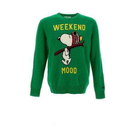 MC2 Saint Barth Round-neck Strik Grøn, Herre Strik