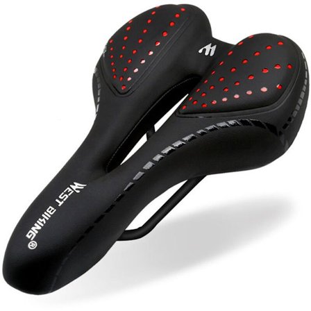 Pyörän satula Hengittävä PU-nahkainen ontto tyyny Mukava maantie MTB-pyörän satula