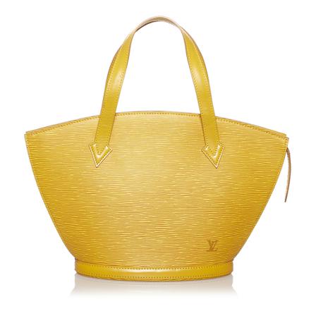 Louis Vuitton Vintage, Pre -owned Epi Saint Jacques PM Short Strap Leather Geel, Dames, Maat:ONE Size