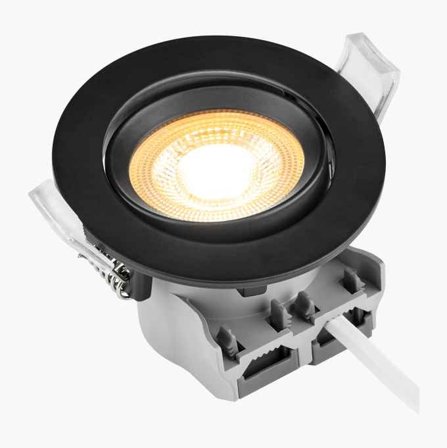 Inbyggnadsspot LED IP20 svart