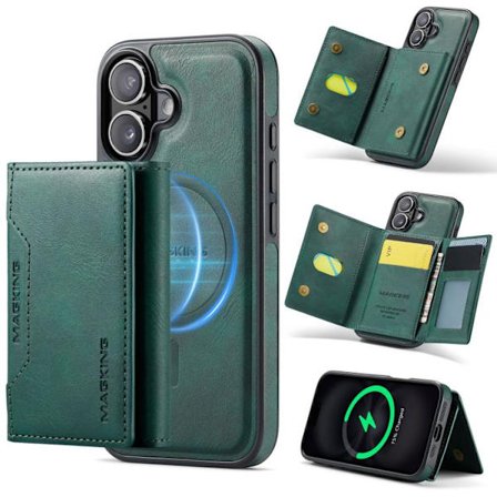 iPhone 17 Kuori MAGKING K2 -sarjan MagSafe RFID -korttitaskulla, Irrotettava