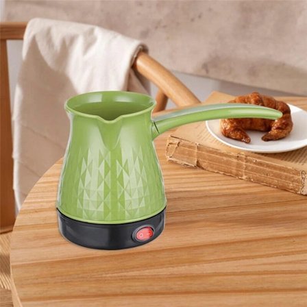 JINGDEHAO Elektrisk tyrkisk kaffetrakter manuell brygging liten husholdningsmaskin EU-kontakt D