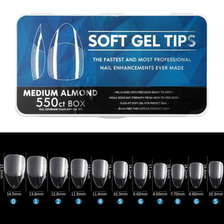 Negledekorasjoner for Nail Art Porselen Hvit boks Ultra-tynn sømløs frostet utskjæringsfri sliping av falske negler 04 semi-sand short water drop