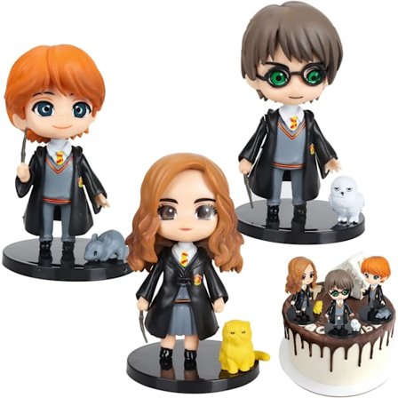 PCS Harry Potter Figur Kake Toppers, Trollmann Kake Toppers, Mini F