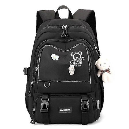 Skoltaske til mellemtrinnet, piger, stor kapacitet, studenterrygsæk, skoletaske_Supergave