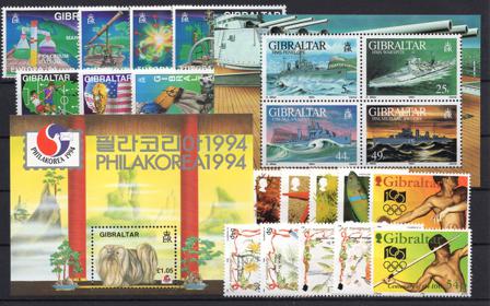 Gibraltar - Årgang 1994 - Postfrisk
