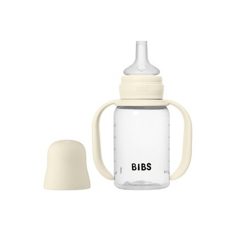 BIBS Baby Sippy Bottle Spout Silicone Ivory 150 ml, Børn & Forældre, Sutteflasker & Tilbehør, Sutteflasker