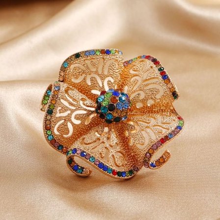 Åpen ring Stor blomsterring 5 5