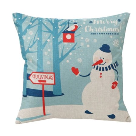 Julkuddeöverdrag Ensidig Kort Sammet Kuddfodral Soffa Hem