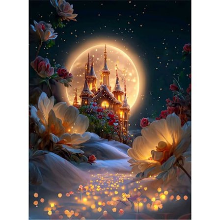 Slot Diamant Maleri Voksen, 5D Diamant Maleri Fuld Måne Diam
