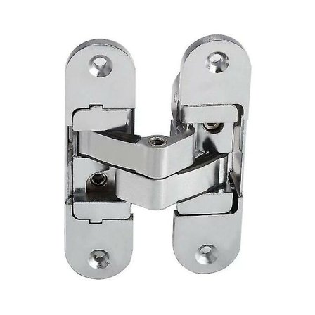 3D usynlig hengsel. Satinert rustfritt stål. 2 stk, 2395mm (venstre + høyre)