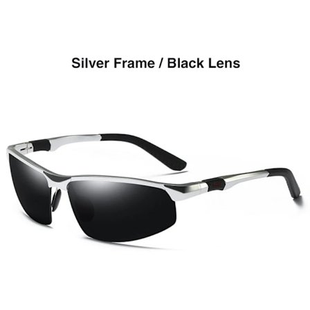 AORON Polariserade solglasögon för män, vintage legering solglasögon, retro lyxiga herrglasögon, anti-UV solglasögon för män Oculos De Sol