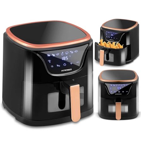 Sort og guld fedtfri frituregryde BD-652