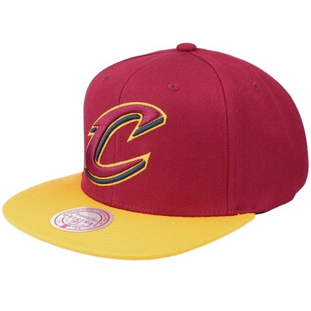Mitchell & Ness - NBA Rot snapback Cap - Cleveland Cavaliers Team 2 Tone 2.0 Red/Yellow Snapback @ Hatstore