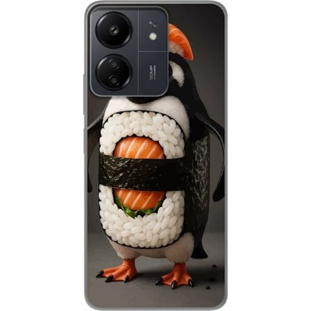 Kompatibelt Mobilskal till Xiaomi Xiaomi Redmi 13C Sushi pingvin
