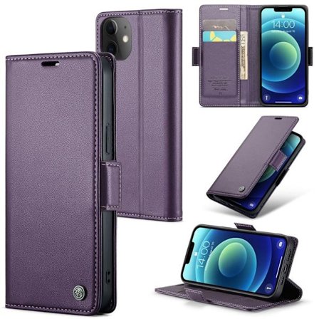 CASEME iPhone 12 Mini Wallet Cover with Stand - Purple