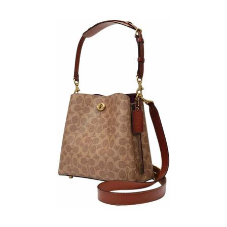 Coach Pre-owned, Pre-owned Shoulder Bags Bruin, Dames, Maat:ONE Size