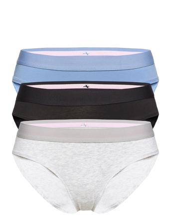 Organic Cotton Bikini 3 Pack Trusser, Tanga Briefs Multi/mønstret Danish Endurance