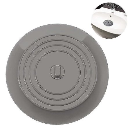 Silikon Flat Vask Propp - Hvit