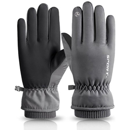 Handsker - Varme læderhandsker til mænd, tykke, varme og vindtætte, velegnede til cykling, ridning og vandreture.