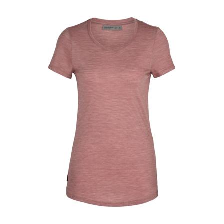 Icebreaker Women's Sphere SS Low Crewe Women short-sleeved sweaters Pink XS