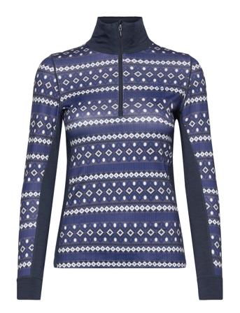 Lune H/Z Base Layer Tops Blå Kari Traa*Betinget Tilbud