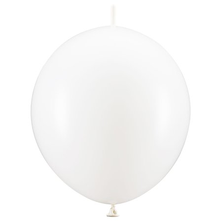 Lenkende Ballonger Hvit Pastell 20-pakning