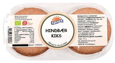 Rømer Kiks m. Hindbærfyld Ø 175 g, Helse & Madvarer, Brød, Kiks & Kager, Kiks