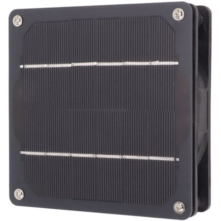 5W Solcellepanelvifte Energibesparende Monokrystallinsk Solcellepanelvifte for Kyllinghus Skur Dyrehus DC12V