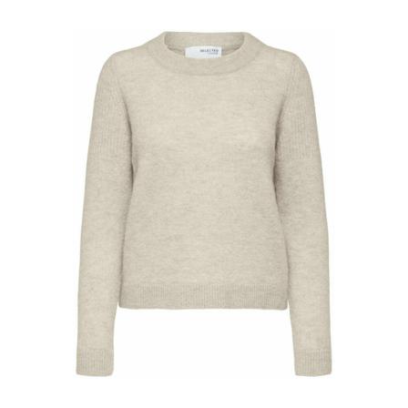 Selected Femme Black Pullover , Grijs , Dames , Maat: S Truis