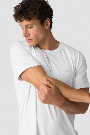 ICANIWILL - Stride Raglan T-shirt White - Herr - Träningskläder från ICIW
