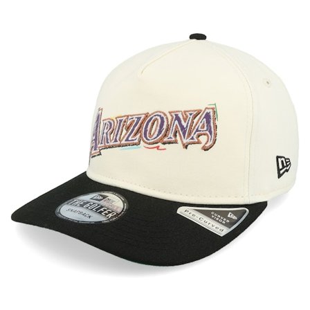 New Era - MLB Branco adjustable Boné - Arizona Diamondbacks Team Scribble Chrome/Black A-Frame Adjustable @ Hatstore
