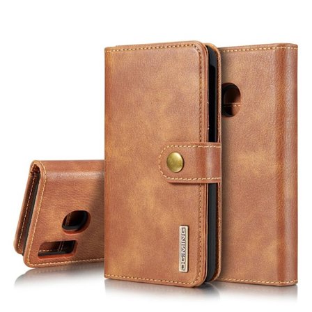 DG.MING Samsung Galaxy A40 2-in-1 Wallet etui - Brun