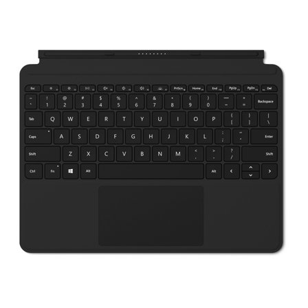 Microsoft Surface Go Type Cover - tastatur - med styrepute, akselerometer - Nordisk - svart Inn-enhet