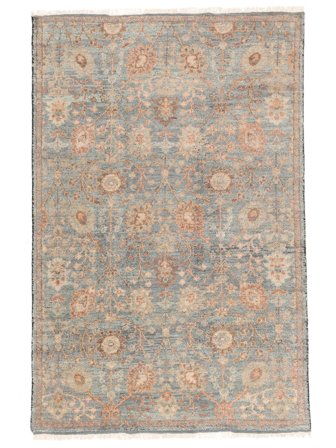 Oushak Indo Rug 195X297 Brown/Orange Wool, India